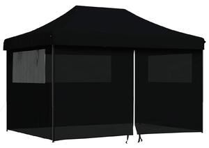 VidaXL Partysátor 279 x 410 x 315 cm, Oxford Szövet, Fekete