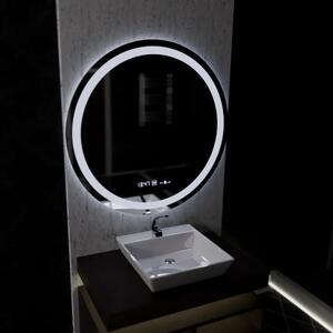 Celeste MotionGlow Marcello Kerek LED Tükör, 100cm, Páramentesítő Rendszer, Óra és Hőmérő, Szabályozható Fényerő