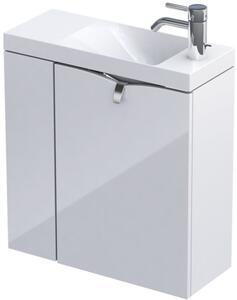 Oristo Siena mosdó szekrénnyel 55 cm fehér OR45-ZD2D-55-1-L