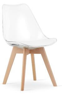 PreHouse MARK szék - átlátszó / természetes lábak