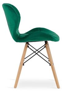 LAGO VELVET zöld szék