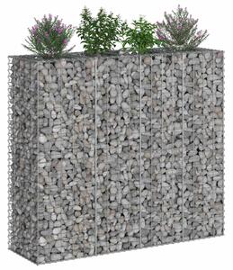 VidaXL Gabion emelt ágy 2 db 170 x 50 x 150 cm Horganyzott Acél Ezüst