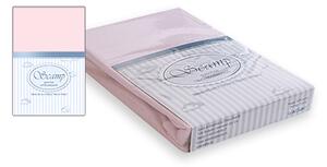 Scamp pamut,gumis lepedő 60x120-70x140 - rózsaszín