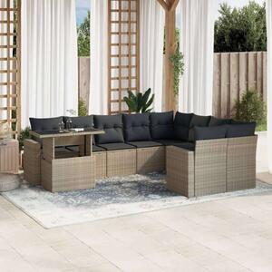 VidaXL Polyrattan Kerti Ülőgarnitúra - 10 részes