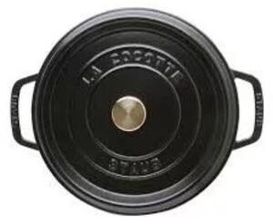 Zwilling Staub Roaster Öntöttvas Kerek sütő-főzőedény fedővel Ø 18cm 1,7L - Fekete