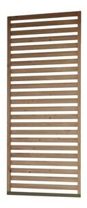Karibu Cubeco pavilon lécezett oldalpanel / természetes fa fél oldalfal, 106,5 × 228,5 cm