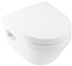Villeroy & Boch Architectura combi-Pack zestaw miska WC wisząca bez kołnierza z deską wolnoopadającą Weiss Alpin 4687HR01