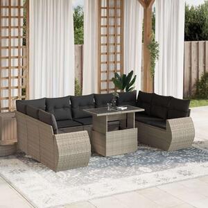 VidaXL Polyrattan Kerti Ülőgarnitúra - 10 részes szett