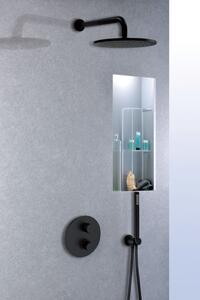 Paffoni Light zuhany készlet beépített termosztáttal Igen fekete LIQ018ZSC2A.NO