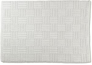 Kela Leana fürdőszoba szőnyeg 80x50 cm négyszögletes fehér 23526