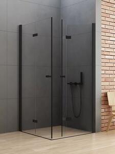 New Trendy New Soleo Black zuhanykabin 70x70 cm négyzet fekete félmatt/átlátszó üveg D-0233A/D-0237A