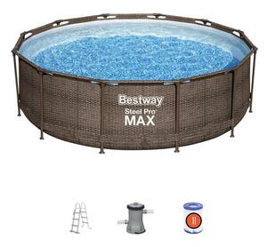 Bestway Steel Pro Max Rattan 3,66 m x 100 cm medence szett (56709)