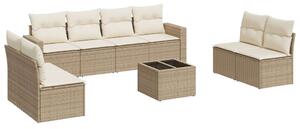 VidaXL Polyrattan Kerti Ülőgarnitúra - 9 részes - Bézs