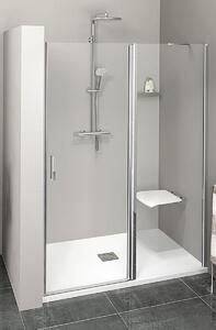 Polysan Zoom Line drzwi prysznicowe 90 cm chrom/szkło przezroczyste ZL1390