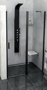 Polysan Zoom Line Black drzwi prysznicowe 110 cm czarny mat/szkło przezroczyste ZL1311B