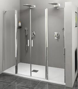 Polysan Zoom Line drzwi prysznicowe 180 cm wnękowe chrom/szkło przezroczyste ZL1417