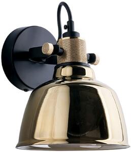 Nowodvorski Lighting Amalfi oldalfali lámpa 1x25 W fekete-arany 9155