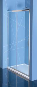 Polysan Easy Line zuhanyajtók 100 cm tolható króm fényes/átlátszó üveg EL1015