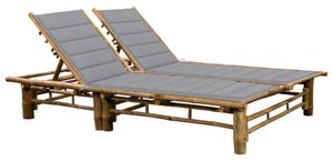 VidaXL Bambusz Napozóágy - 2 személyes - 200x130cm