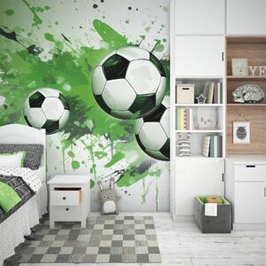 Fotótapéta Focilabdák, Fotótapéta tini szoba, Fotótapéta tini szoba futball, w04373v1 : Uwalls.hu