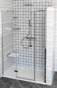 Polysan Fortis Line drzwi prysznicowe 150 cm wnękowe lewe chrom/szkło przezroczyste FL1515L