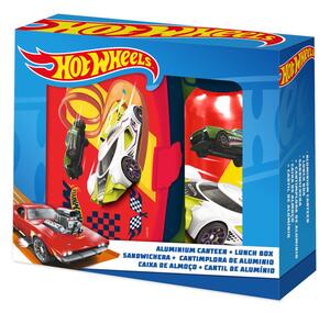 Hot Wheels szendvicsdoboz + alumínium kulacs szett