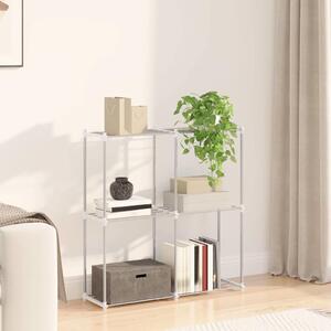 Tubular Shelf tárolóval Fehér 86 x 27 x 90 cm Alumínium