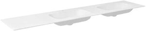 Sapho Aruba mosdótál 240x51.5 cm négyszögletes beépíthető-dupla fehér AR240-B2R