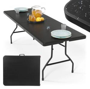 JAGO Összecsukható asztal 183 cm 8 személyes fekete