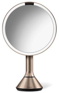Kozmetikai tükör Simplehuman Dual Touch rozsdamentes acél Rose Gold SHST3053