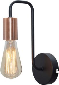 Candellux Herpe oldalfali lámpa 1x60 W fekete-réz 21-66855