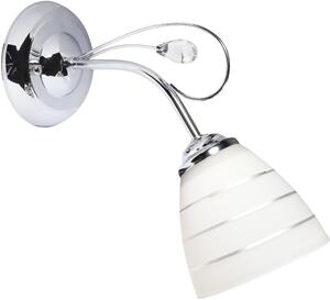 Candellux Simpli oldalfali lámpa 1x40 W fehér-króm 21-64288