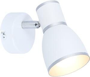 Candellux Fido oldalfali lámpa 1x40 W fehér-króm 91-63366