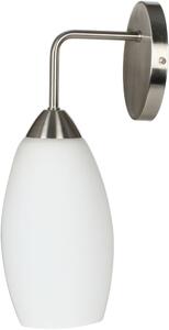 Candellux Modus oldalfali lámpa 1x60 W fehér-nikkel 21-10547