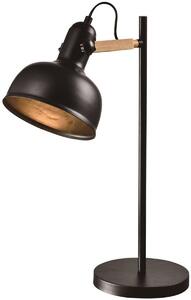 Candellux Reno asztali lámpa 1x40 W fekete-fa 41-80066