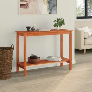 VidaXL Konzolasztal Viaszbarna 110 x 40 x 80 cm Tömör fenyő