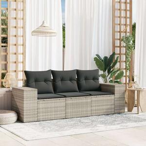 VidaXL Polyrattan Kerti Ülőgarnitúra - 3 részes
