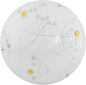 Candellux Floral mennyezet 1x10 W fehér-borostyán 13-49766