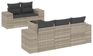 VidaXL Polyrattan Kerti Ülőgarnitúra - 6 részes