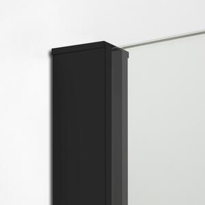 New Trendy New Modus Black zuhanykabin fal walk-in 90 cm fekete félfényes/átlátszó üveg EXK-5537