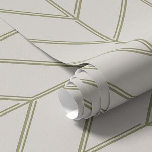 Tapéta Geometria fenyőfák formájában kettős vonalakkal, Absztrakt tapétá, a00488 : Uwalls.hu