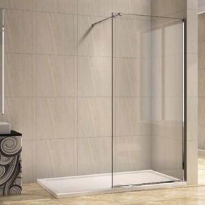 AQUATREND WALK-IN NANO zuhanyfal 10 mm vastag vízlepergető biztonsági üveggel, többféle méretben, 200 cm magas