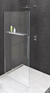 Polysan Modular Shower zuhanykabin fal walk-in 100 cm króm fényes/átlátszó üveg MS1-100-D