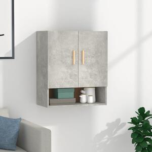 Betonszürke szerelt fa faliszekrény 60 x 31 x 70 cm