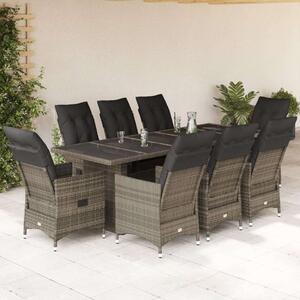 VidaXL Polyrattan Kerti Bútor - 8 Személyes Bisztró