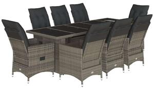 VidaXL Polyrattan Kerti Bútor - 8 Személyes Bisztró