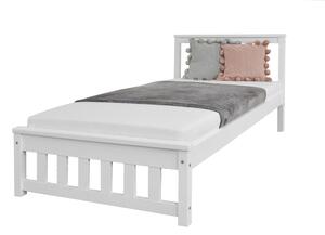 MD KEYLA egyszemélyes ágy 90x200 - fehér