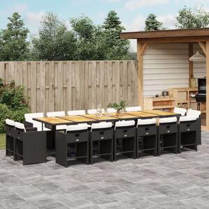 VidaXL Polyrattan Kerti Étkezőgarnitúra - 17 részes