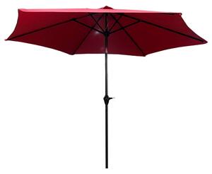 Akord Napernyő Teraszra ORIENT 235x270cm, Piros, Dönthető, Poliészter, Vízálló, UV Védett