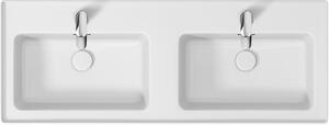 Cersanit Crea mosdótál 120.5x45.5 cm négyszögletes beépíthető-dupla fehér K673-006